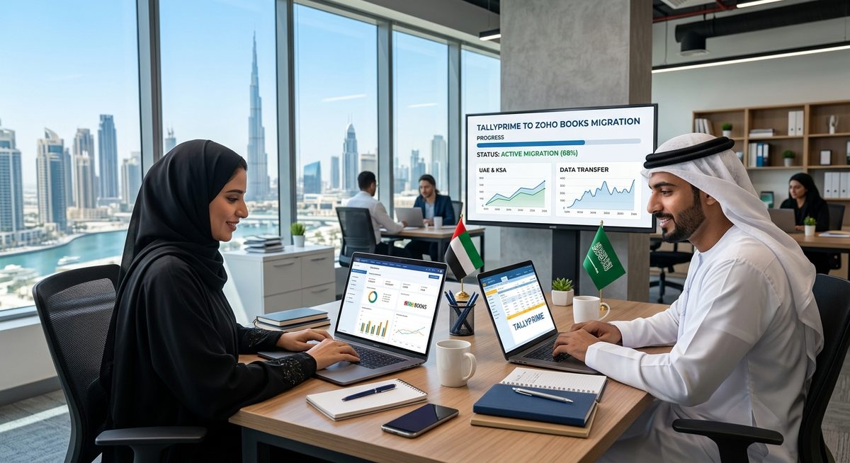 TallyPrime to Zoho Books Migration in UAE & KSA